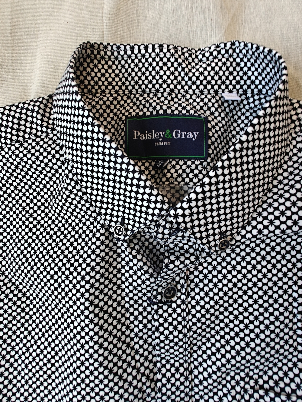Paisley & Gray Black New With Tags Shirt XL